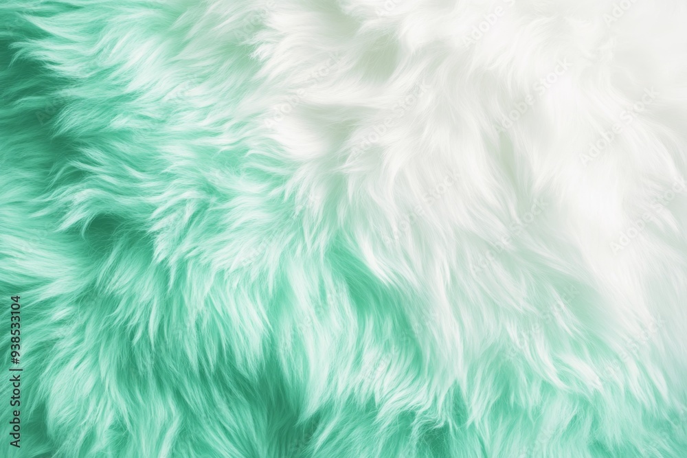 A luxurious carpet with a gradient from green to white, resembling soft fur. Green and white plush textured carpet for a touch of elegance. A luxurious carpet with a gradient from green to white, resembling soft fur. Green and white plush textured carpet for a touch of elegance.