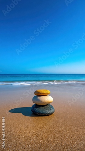 Zen Stones Beach Serenity