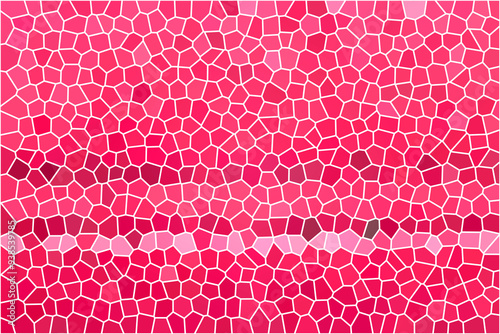Small shape of red mosaic for background