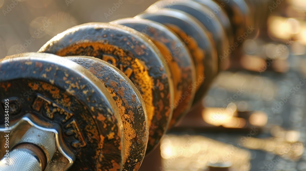 Close Up of Rusty Weights Close Up of Rusty Weights
