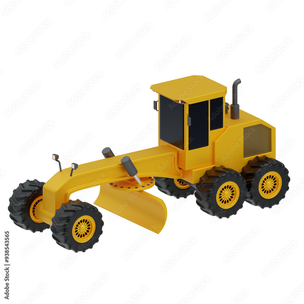 Obraz premium 3D Grader. 3D Icon