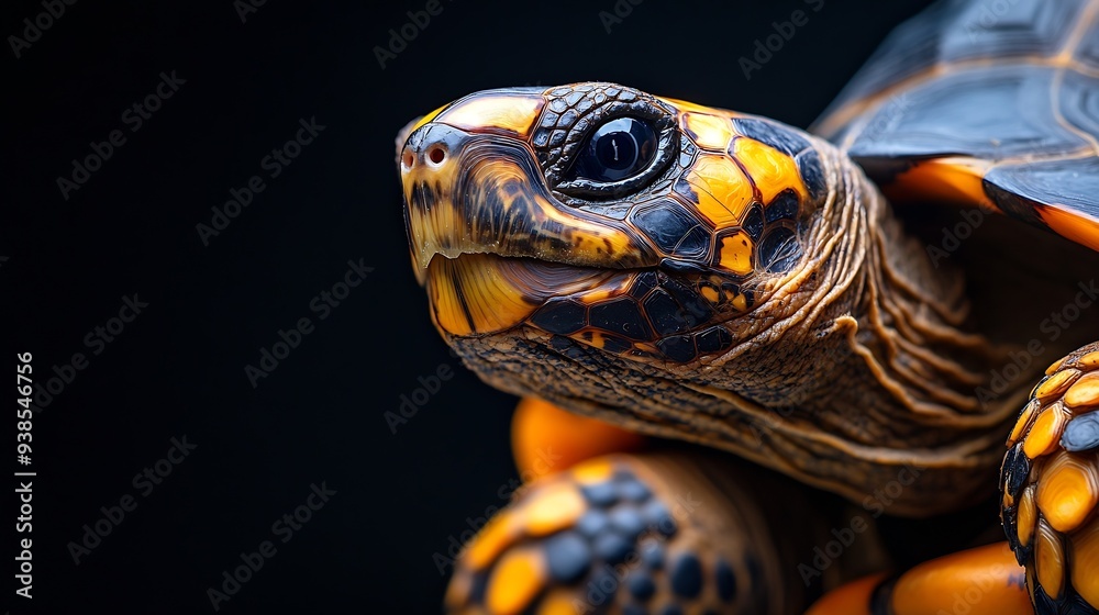 Obraz premium The Indian Star Tortoise Geochelone elegans is a tortoise species native to India Pakistan and Sri Lanka : Generative AI
