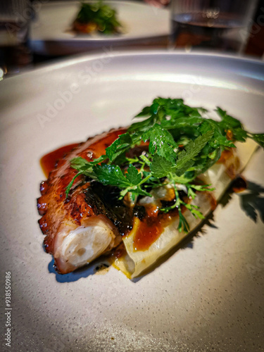 fine dining octopus