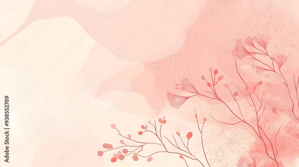 Elegant and Minimalist Background with Subtle Coral Accents and Geometric Designs Ideal for Creative Presentations and Layouts Elegant and Minimalist Background with Subtle Coral Accents and Geometric Designs Ideal for Creative Presentations and Layouts