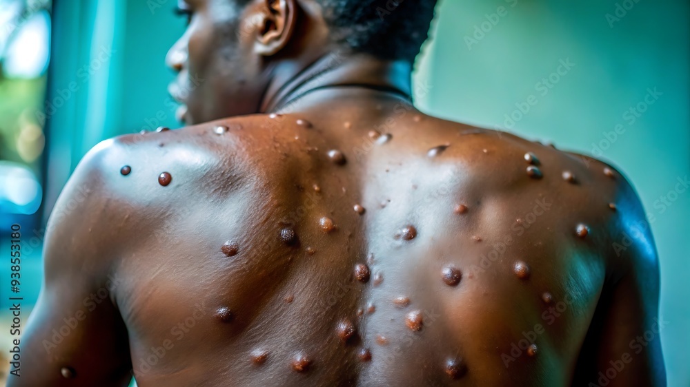 Fototapeta premium Close-Up Image of Monkeypox Rash on Skin