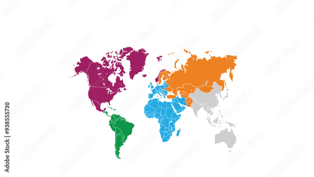 Fototapeta premium Demographic infographic presentation layout fully editable.