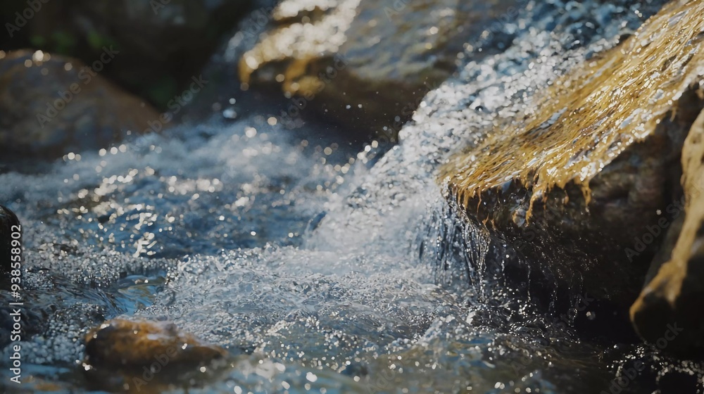 water flowing over rocks which is very beautiful water flowing over rocks which is very beautiful