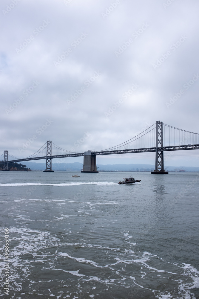 View of the Bay Bridge in San Francisco, California View of the Bay Bridge in San Francisco, California