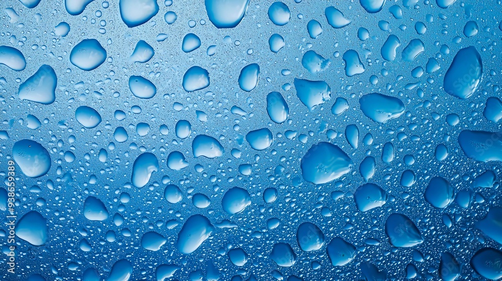water drops on blue background which is very beautiful water drops on blue background which is very beautiful