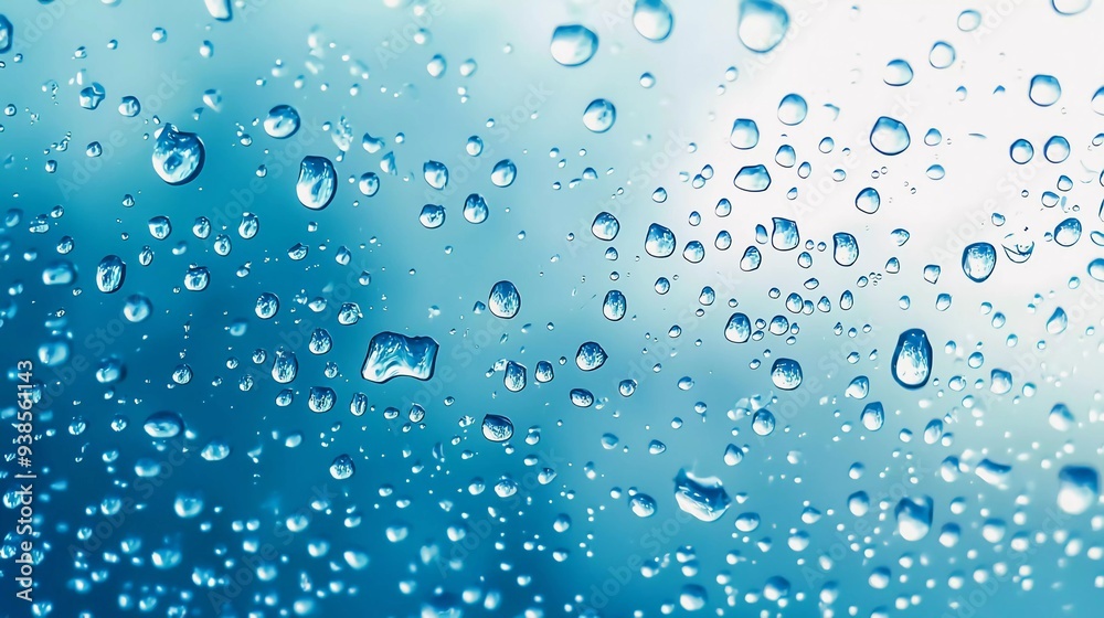 water drops on blue background which is very beautiful water drops on blue background which is very beautiful
