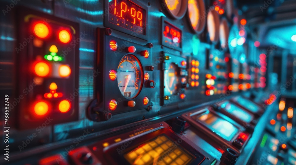 Control Panel of a Ship Control Panel of a Ship