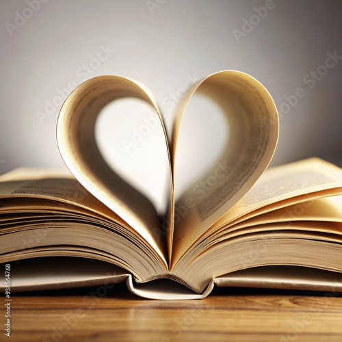 heart shaped book pages