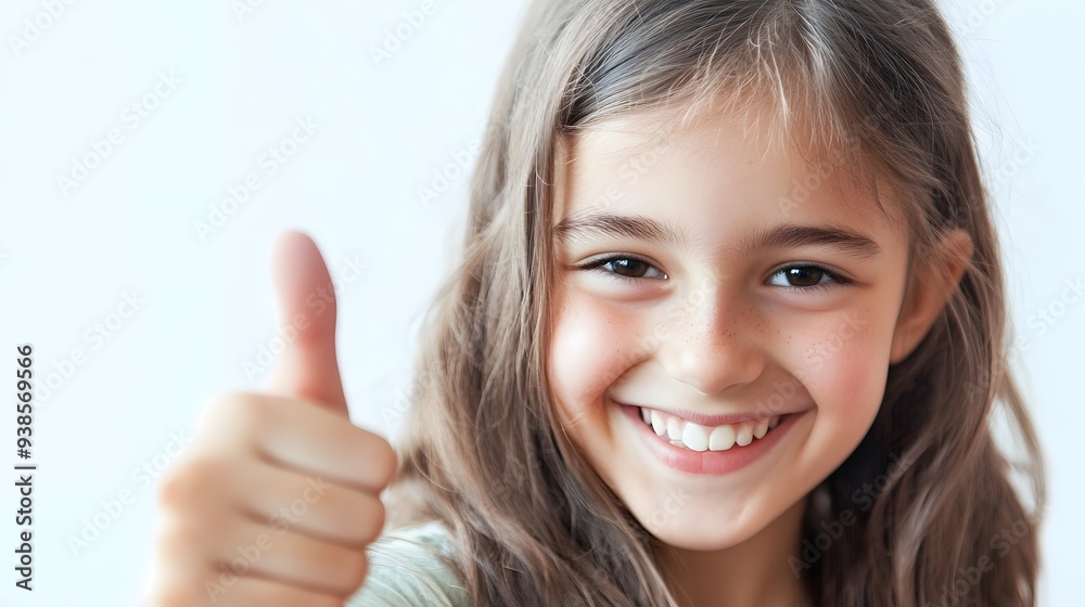 A photograph of a person smiling and giving a thumbs up gesture standing against a plain white background The image conveys a sense of positivity approval and success A photograph of a person smiling and giving a thumbs up gesture standing against a plain white background The image conveys a sense of positivity approval and success