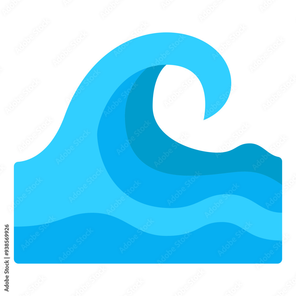 Ocean Summer holiday icon illustration 