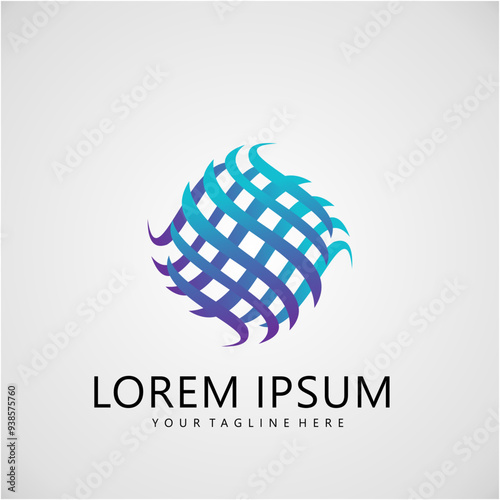 abstract logo design vector illustration