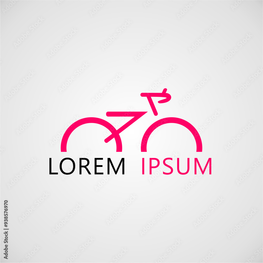 bicycle logo design vector illustration