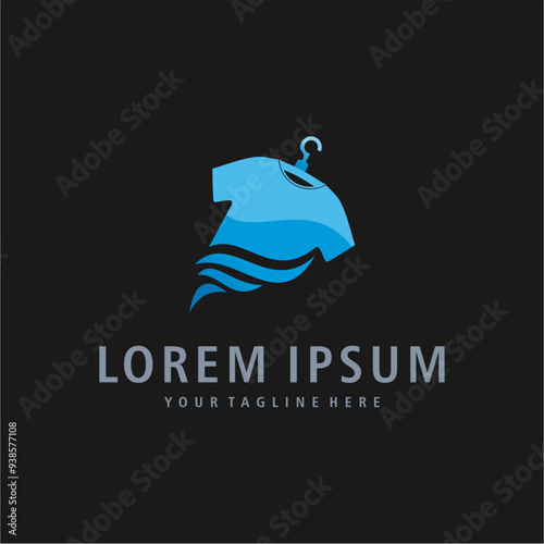laundry logo design vector illustration