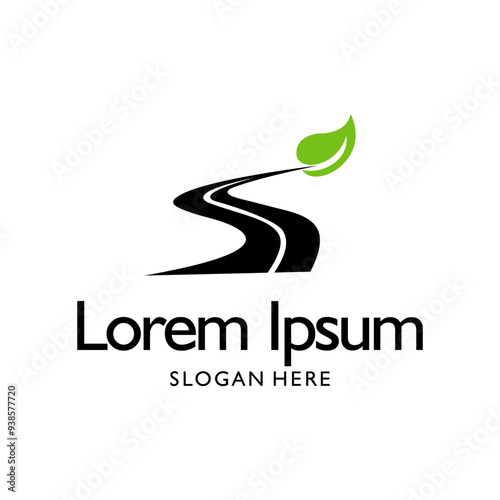 road logo design vector illustration