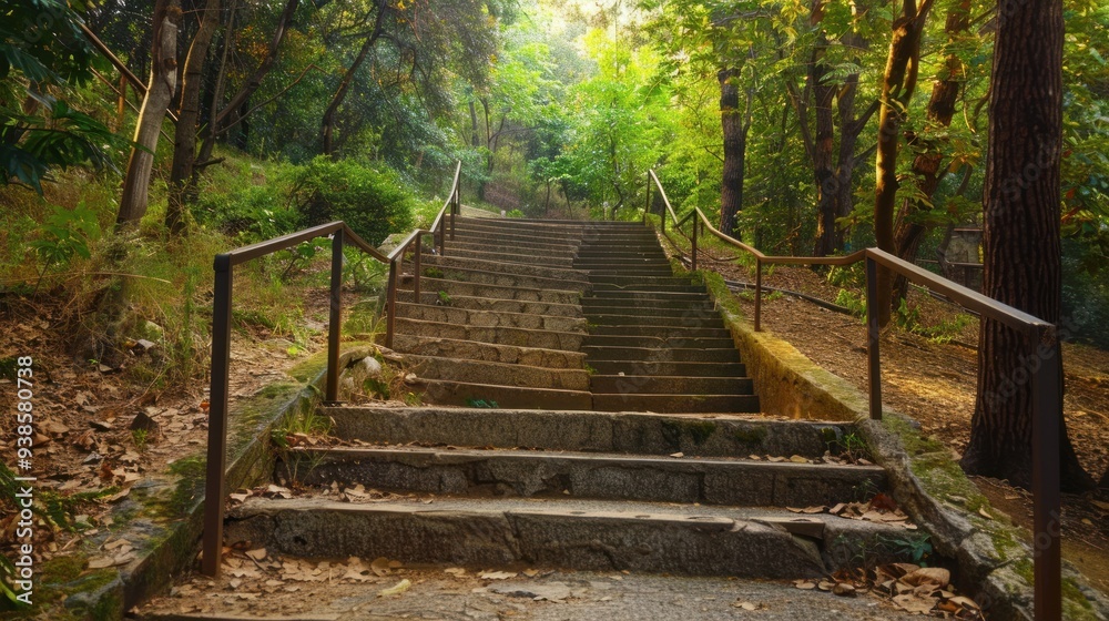 staircase at the hill very high staircase at the hill very high