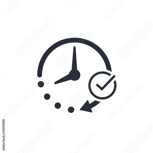 Moment in time. Vector linear icon isolated on white background.