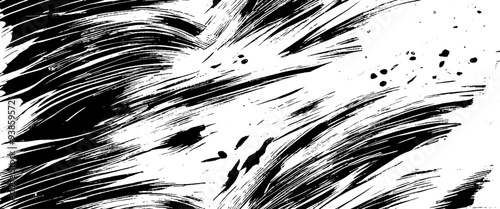 Vector scratches isolated on black white and sketches line texture 
