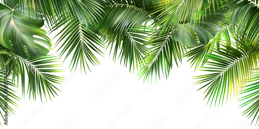 Tropical Palm Leaves Frame Tropical Palm Leaves Frame