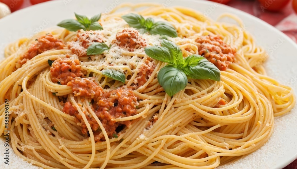 Deliciously Spicy Spaghetti with Basil Deliciously Spicy Spaghetti with Basil