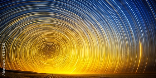 Abstract  of a yellow and star trail with lines , Sternenschweif, Vektor, Linien, gelb,abstrakt, Hintergrund, Grafik, Design