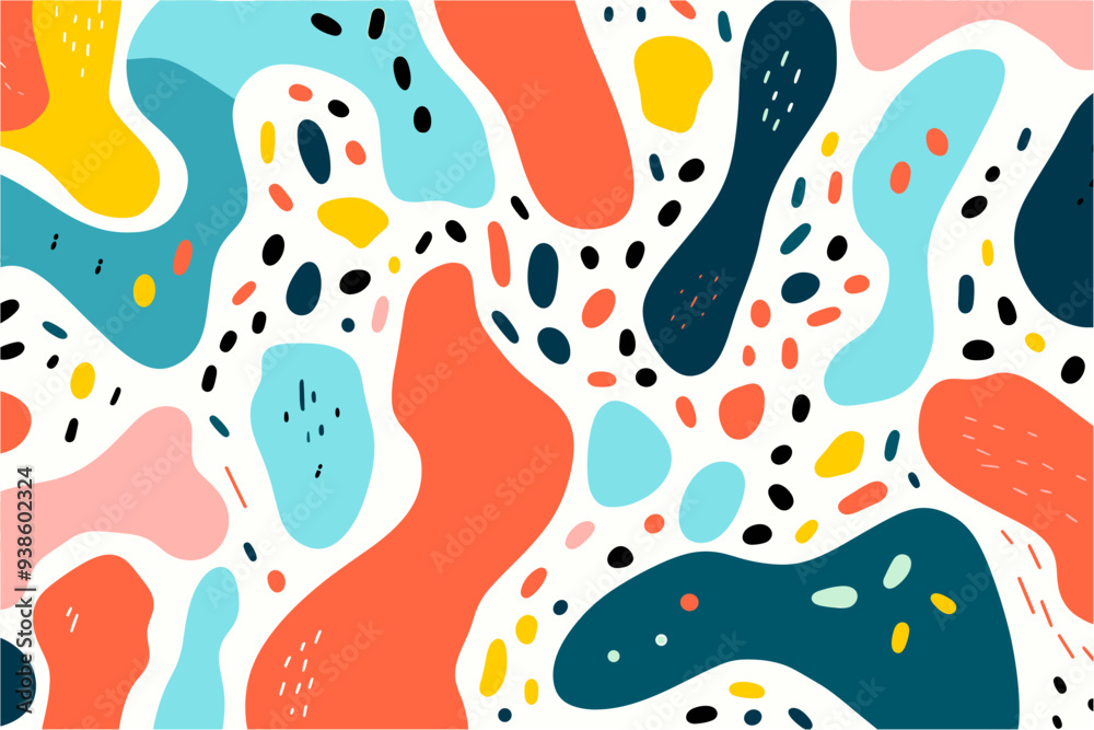 abstract doodle pattern, flat design, abstract doodle abstract doodle pattern, flat design, abstract doodle
