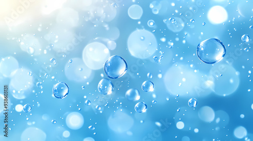 Wallpaper Mural Blue water drop illustration Torontodigital.ca