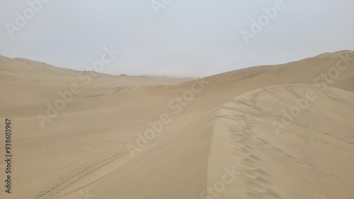 Sand dunes desert Peru