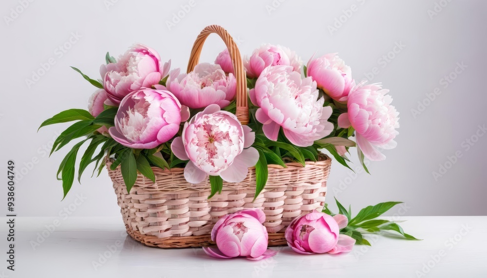Obraz premium Springs sweet touch in a woven basket