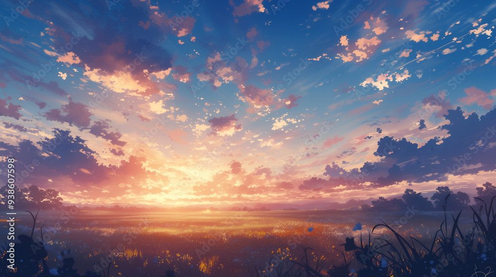 Fototapeta premium 夕暮れの空