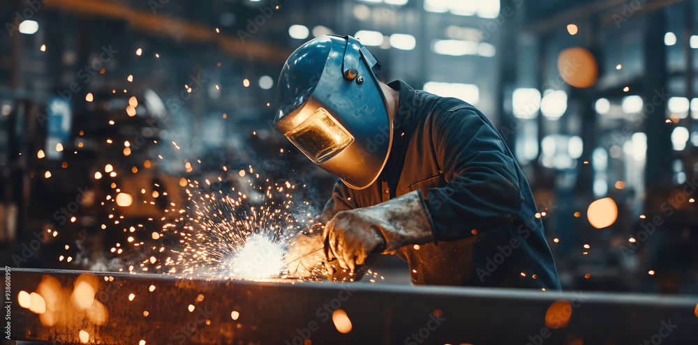 Welder at Work. Welder at Work.