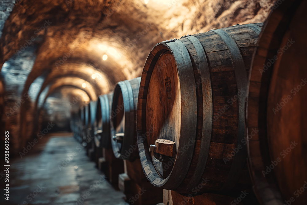 Wine Barrels Cellar. Wine Barrels Cellar.