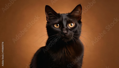  Elegant feline with captivating gaze