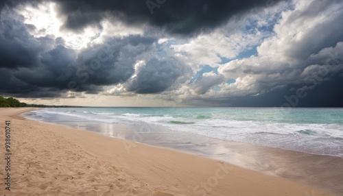  Stormy seas meet tranquil sands