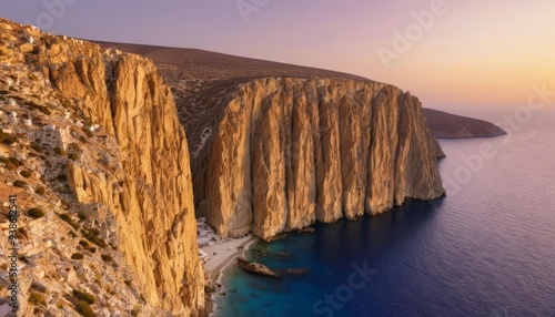  Majestic cliff overlooking serene sea