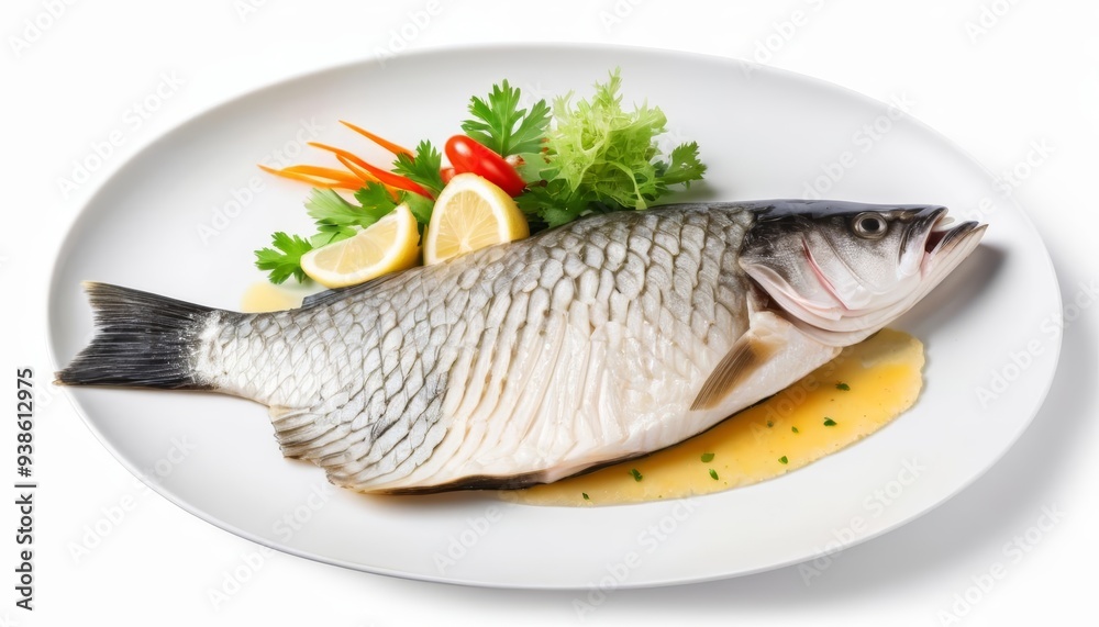 Deliciously grilled fish with lemon and herbs Deliciously grilled fish with lemon and herbs
