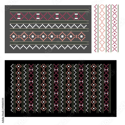nepali newari style colorful patterns 