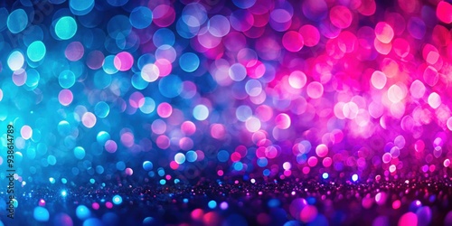 Defocused abstract background with neon pink, blue, and purple gradient color light bokeh , defocused, abstract, background, neon