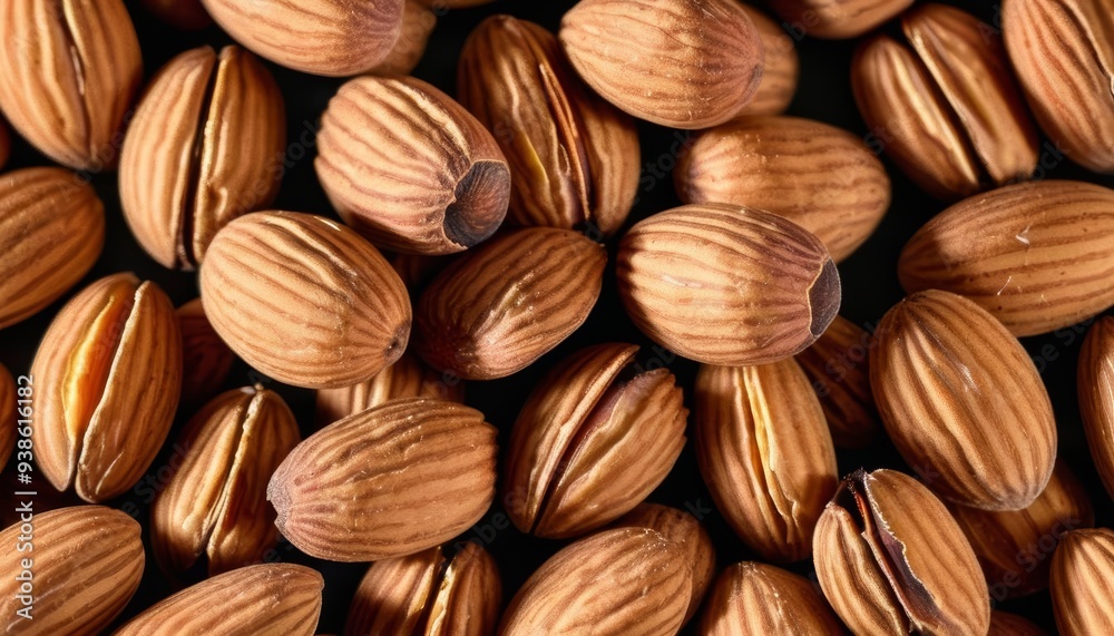 A closeup of a pile of almonds ready to be enjoyed A closeup of a pile of almonds ready to be enjoyed