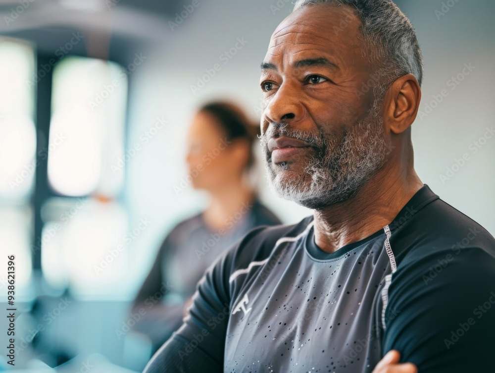 Men Engaging in Exercise and Mindfulness. Men Engaging in Exercise and Mindfulness.