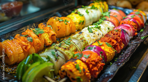 Colorful Indian cuisine beautifully lit, showcasing its appetizing appearance