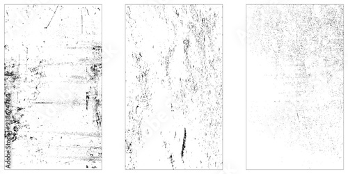 Set of grunge overlay textures. Grunge textures .Distress background set. Abstract vector template.