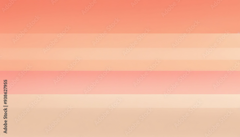 Fototapeta premium Abstract Background with Horizontal Bands of Peach and Beige