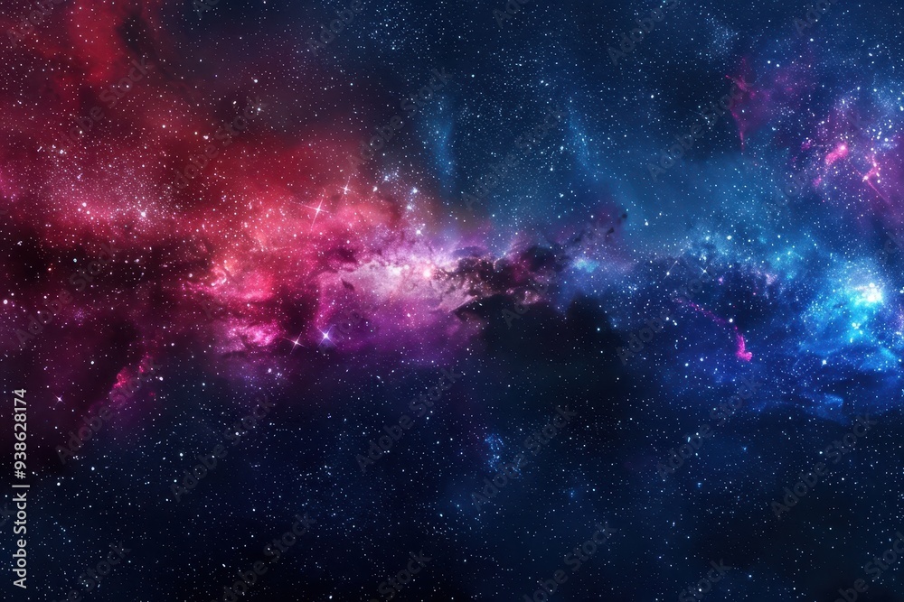Fototapeta premium A Cosmic Tapestry of Nebulae and Stars