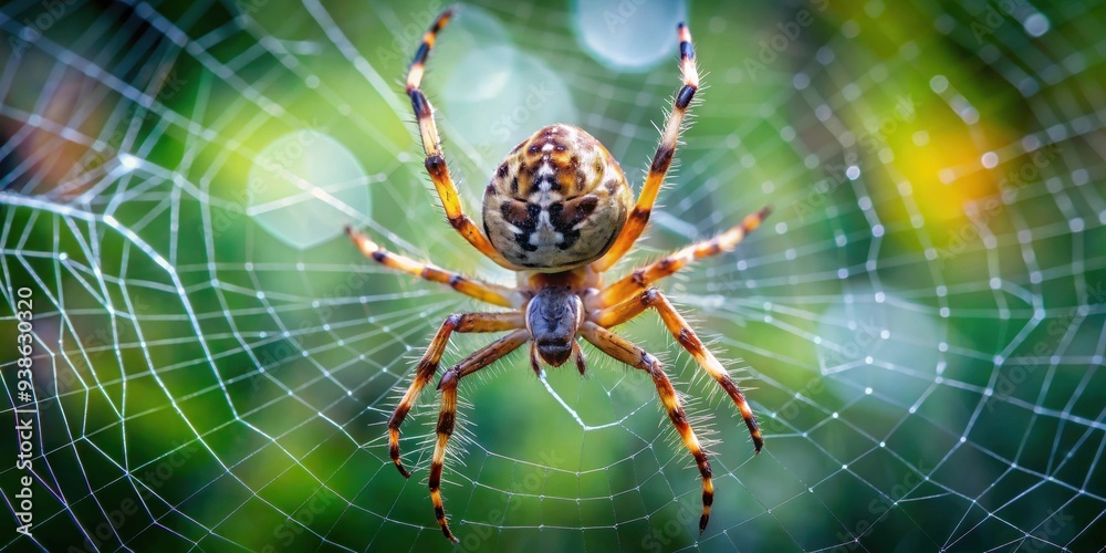 Macro shot of a spider spinning a web, spider, arachnid, close-up, macro, web, silk, intricate, nature, wildlife, spinneret, legs Macro shot of a spider spinning a web, spider, arachnid, close-up, macro, web, silk, intricate, nature, wildlife, spinneret, legs