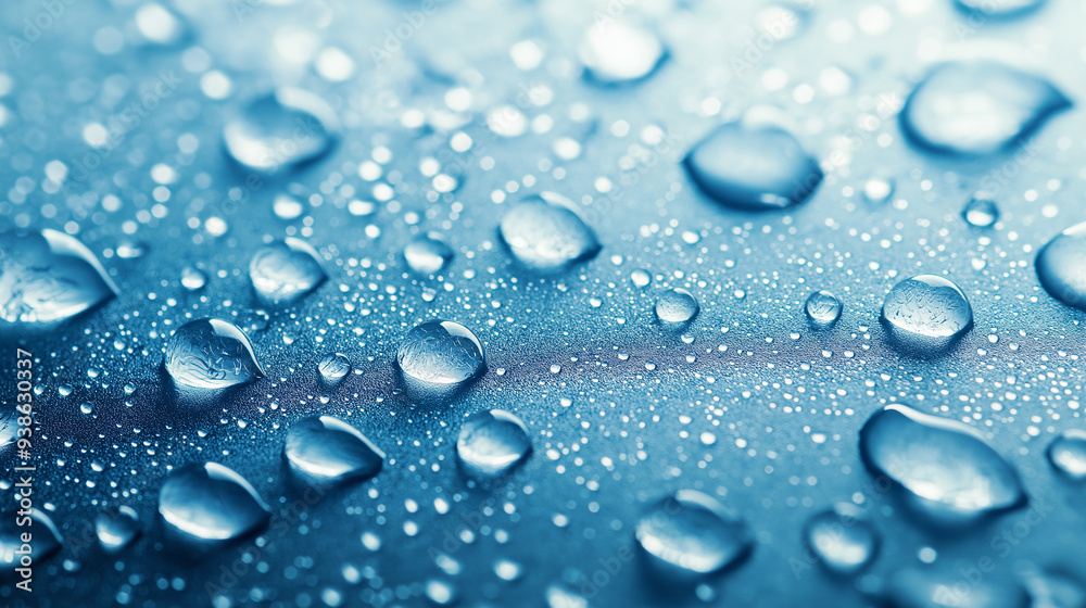 Water Droplets Background on Smooth Surface with Intricate Reflections for Fresh Clean and Natural Themes Water Droplets Background on Smooth Surface with Intricate Reflections for Fresh Clean and Natural Themes