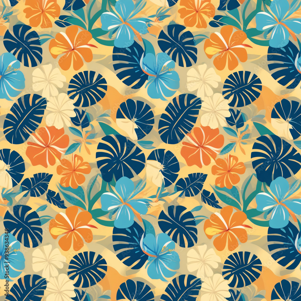 Floral seamless pattern . Floral seamless pattern .